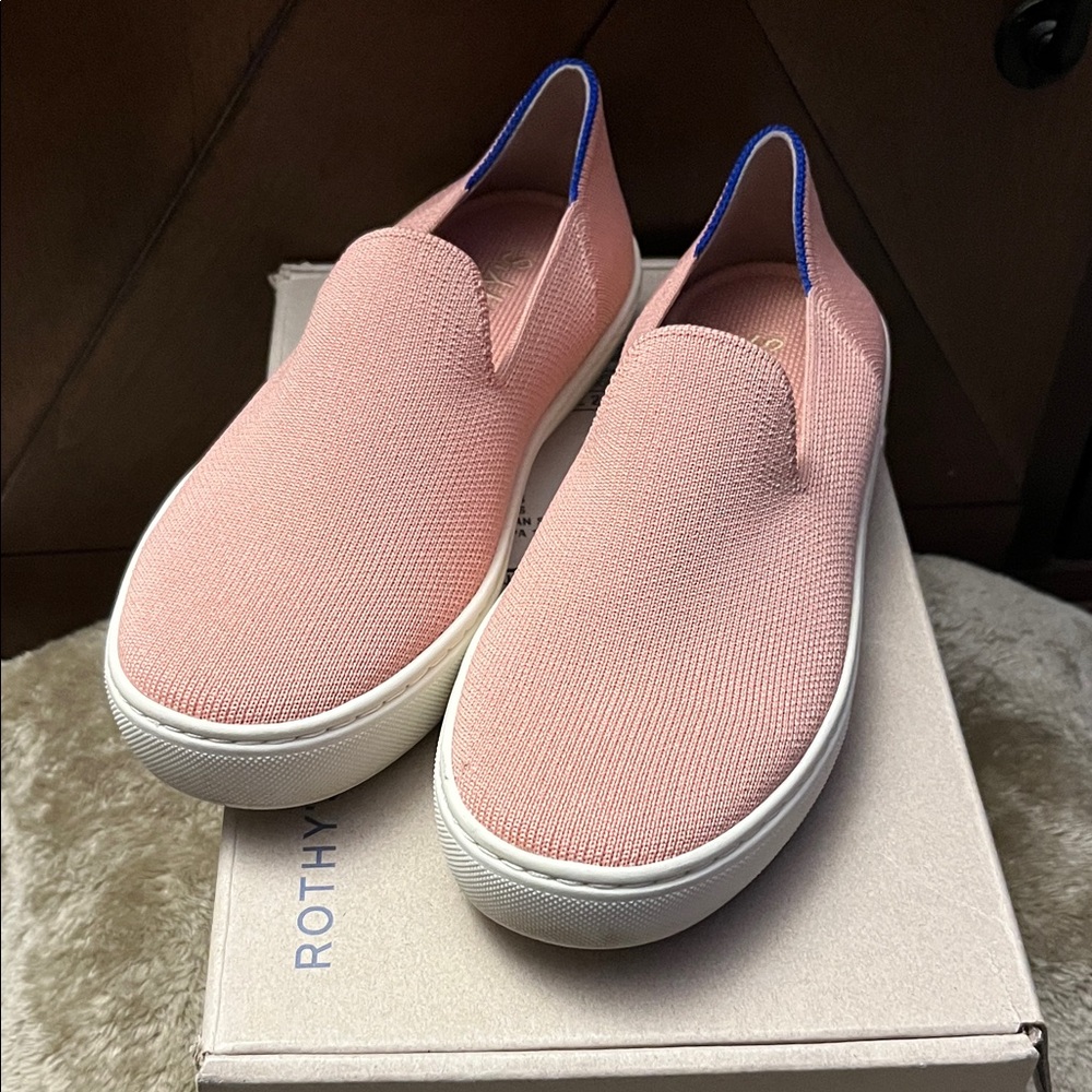 Rothy's Blush Pink Slip-On Sneakers